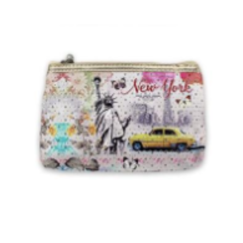 New York Gemstone Coin Purse & Makeup Bag