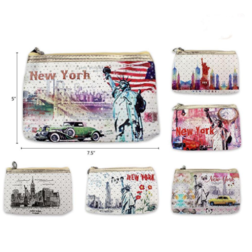 New York Gemstone Coin Purse & Makeup Bag