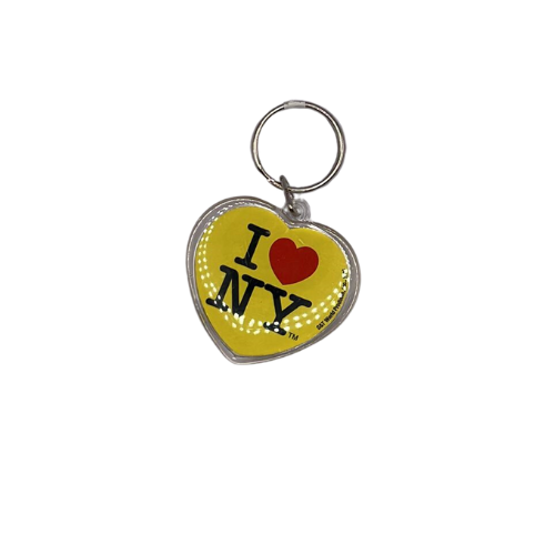 I Heart NY Plastic Keychain ( HEART SHAPE )