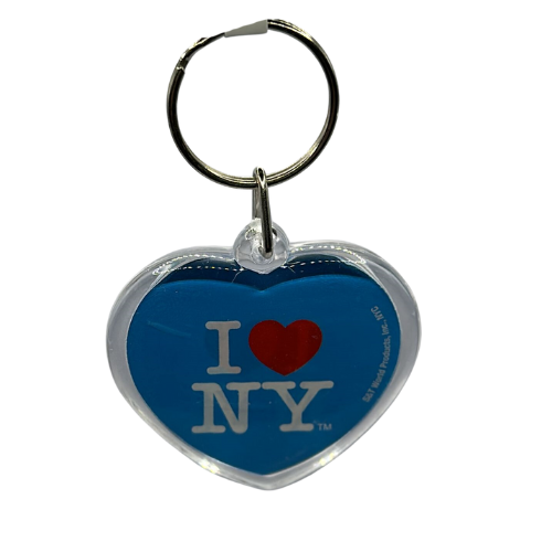 I Heart NY Plastic Keychain ( HEART SHAPE )