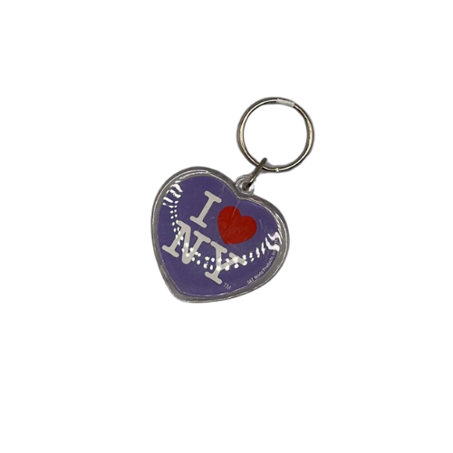 I Heart NY Plastic Keychain ( HEART SHAPE )