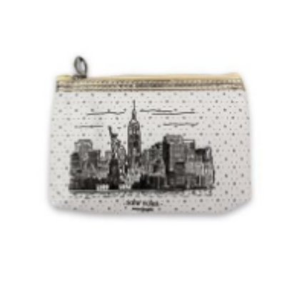 New York Gemstone Coin Purse & Makeup Bag