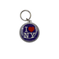 I Heart NY Circle-Shaped Plastic Keychain