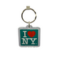 I Heart NY Square-Shaped Plastic Keychain