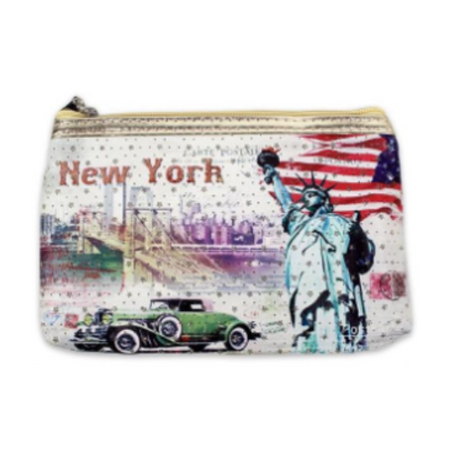 New York Gemstone Coin Purse & Makeup Bag