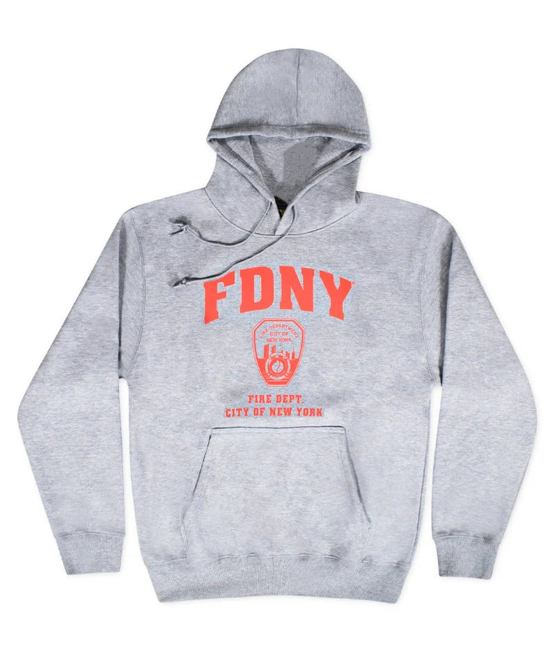 FDNY Gray/Red Hoodie