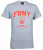 Grey FDNY Adult T-shirt