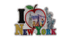 New York Apple Skyline Magnet