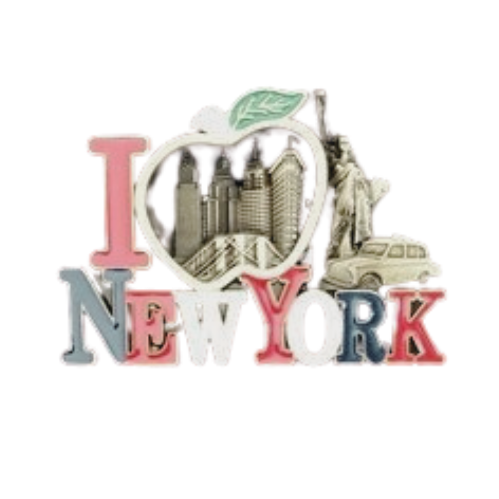 I APPLE New York Metal Magnet