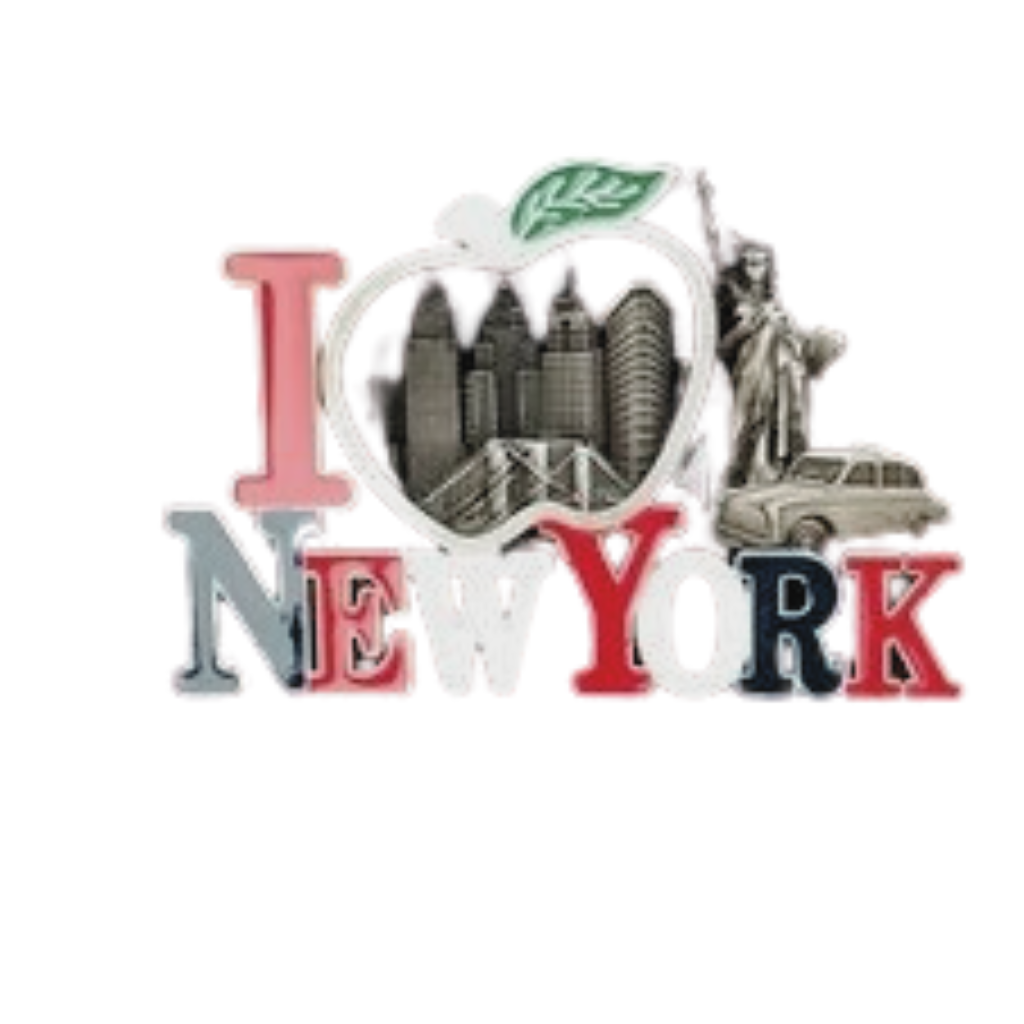 I APPLE New York Metal Magnet