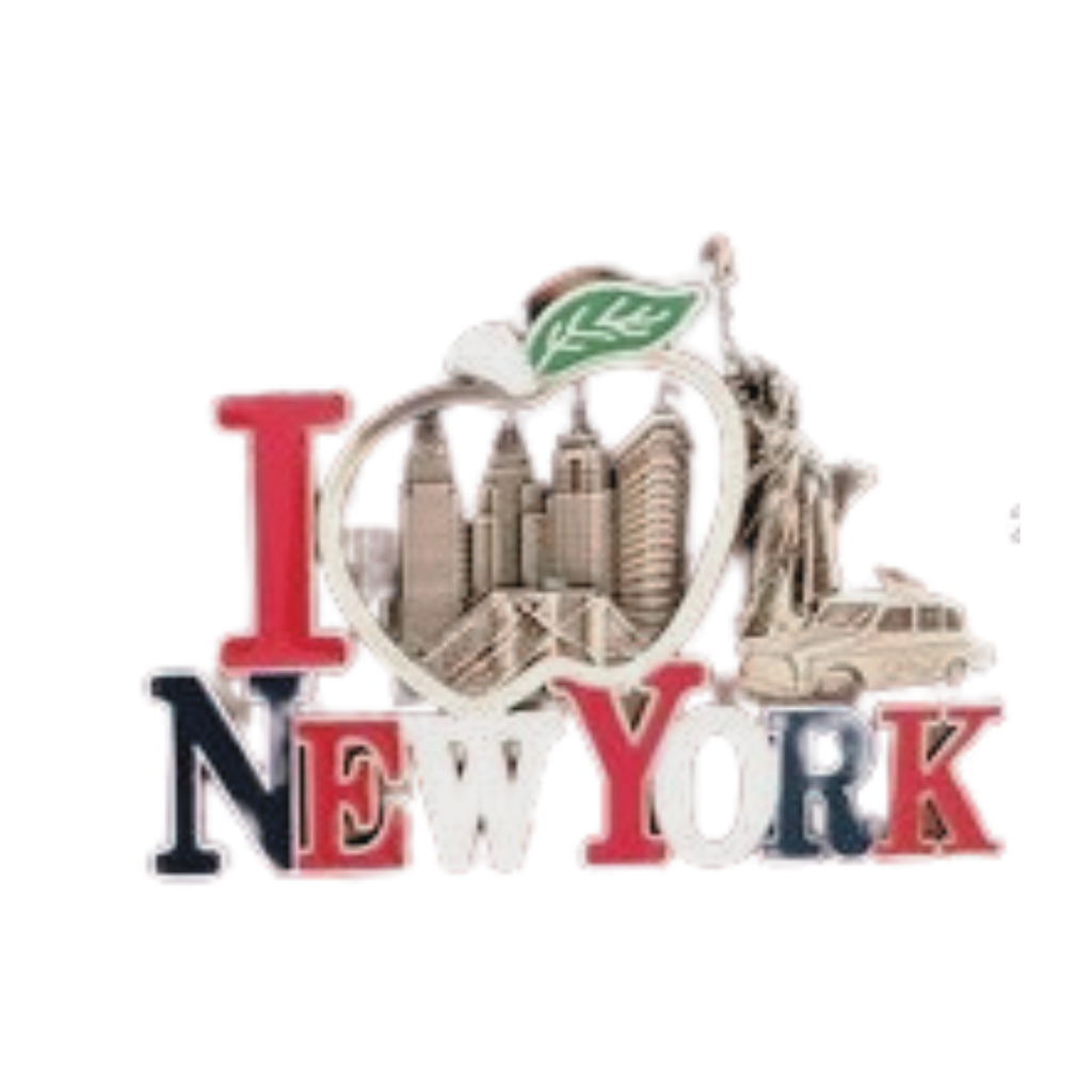 I APPLE New York Metal Magnet