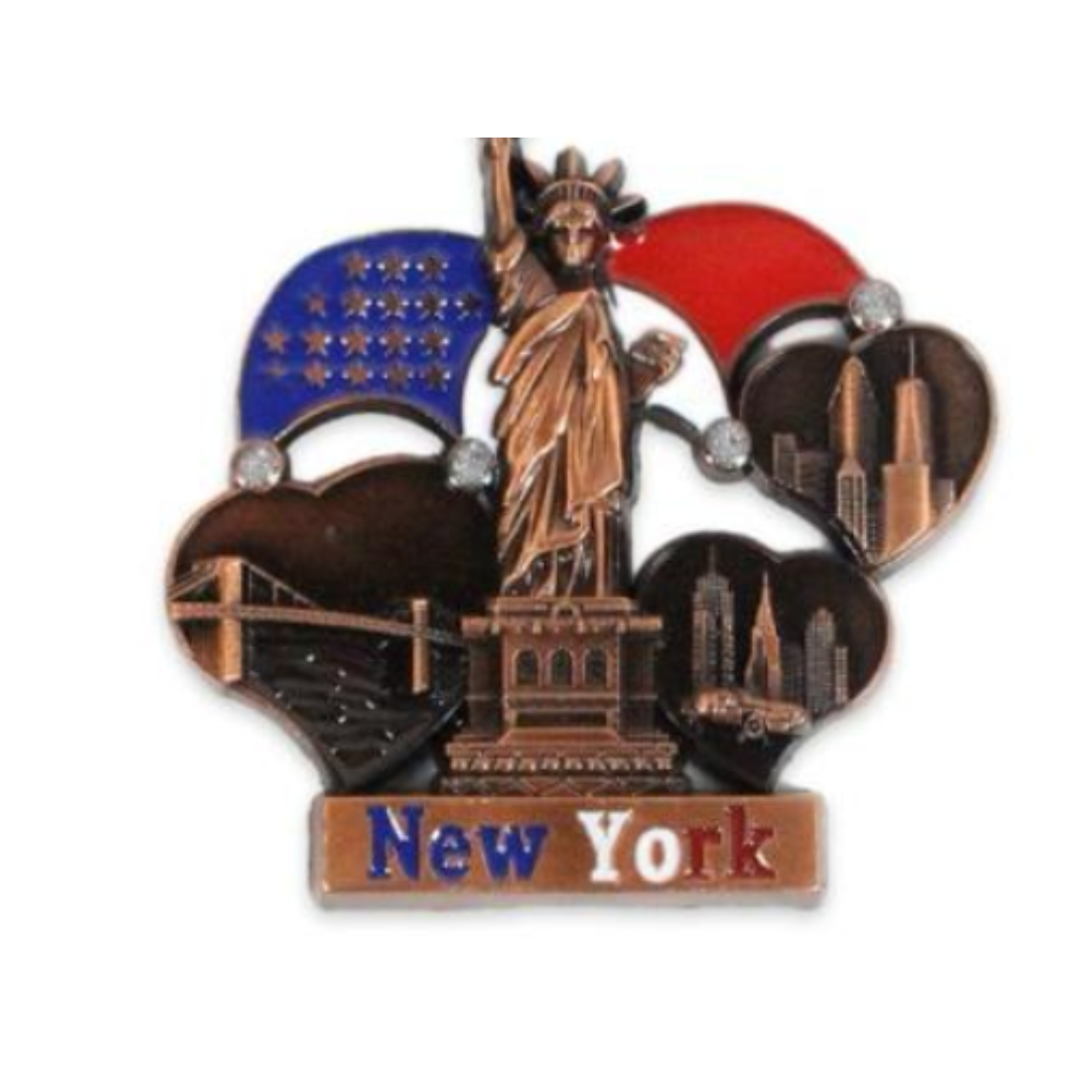 Statue Of Liberty New York Metal Magnet