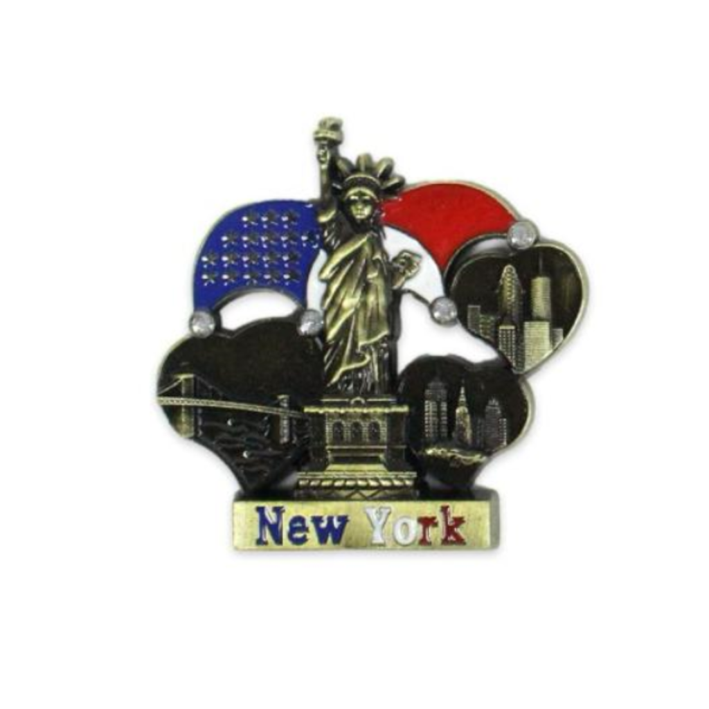 Statue Of Liberty New York Metal Magnet