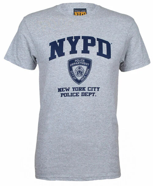 NYPD Adult T-Shirt Grey