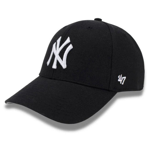 Licensed New York Yankees Hat White on Black