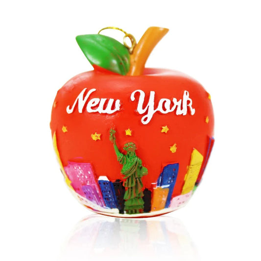 Color Skyline "The Big Apple" New York Christmas Ornament