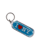 I Heart NY Long Oval-Shaped Plastic Keychain