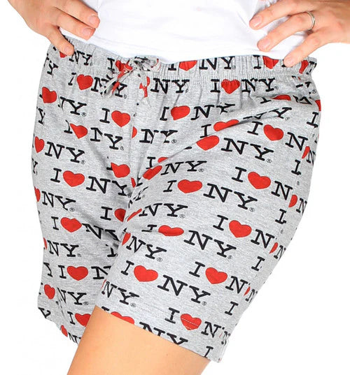 "I HEART NY" Adult Pajama Shorts