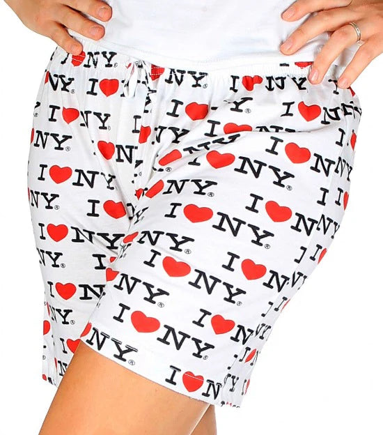 "I HEART NY" Adult Pajama Shorts