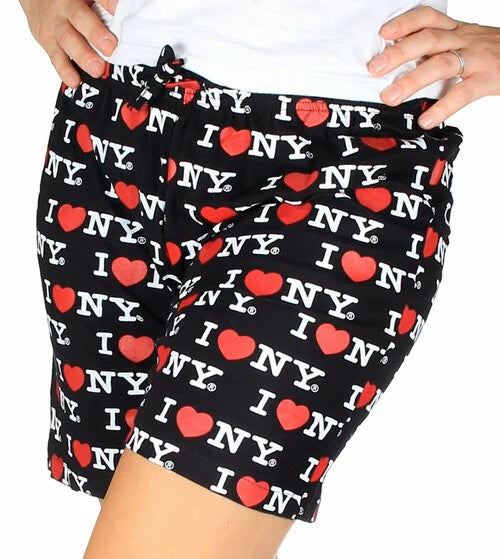 "I HEART NY" Adult Pajama Shorts