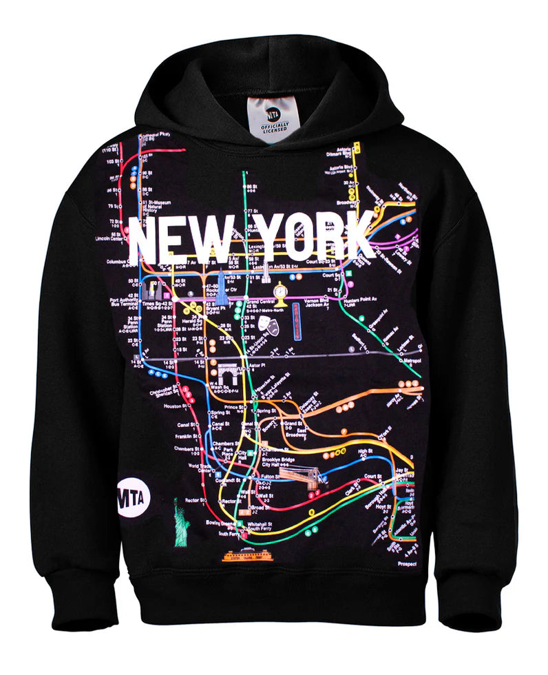 NYC Subway Adult Hoodie