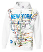 NYC Subway Adult Hoodie