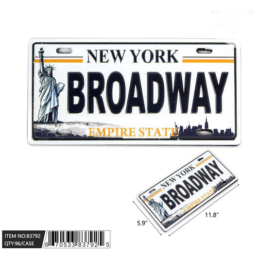 Broadway License Plate