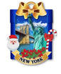 New York Christmas Ornament ( Statue Of Liberty Brooklyn Bridge )