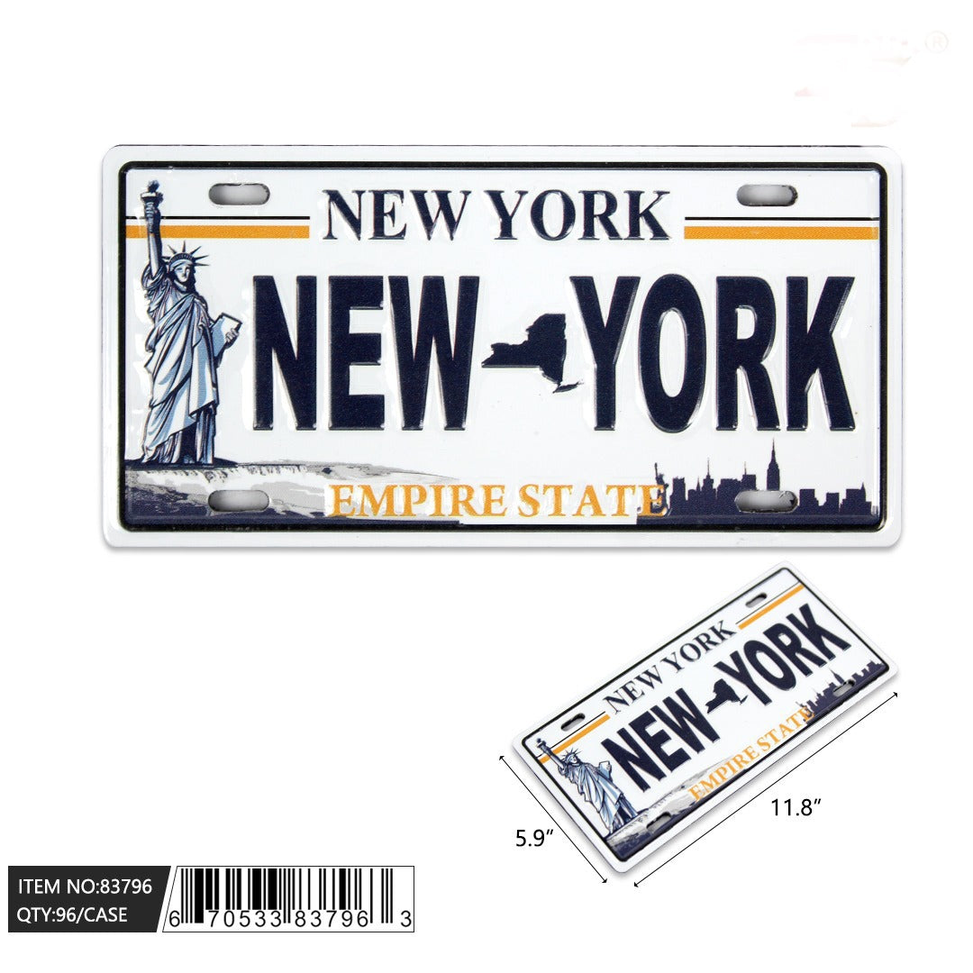 New York license plate