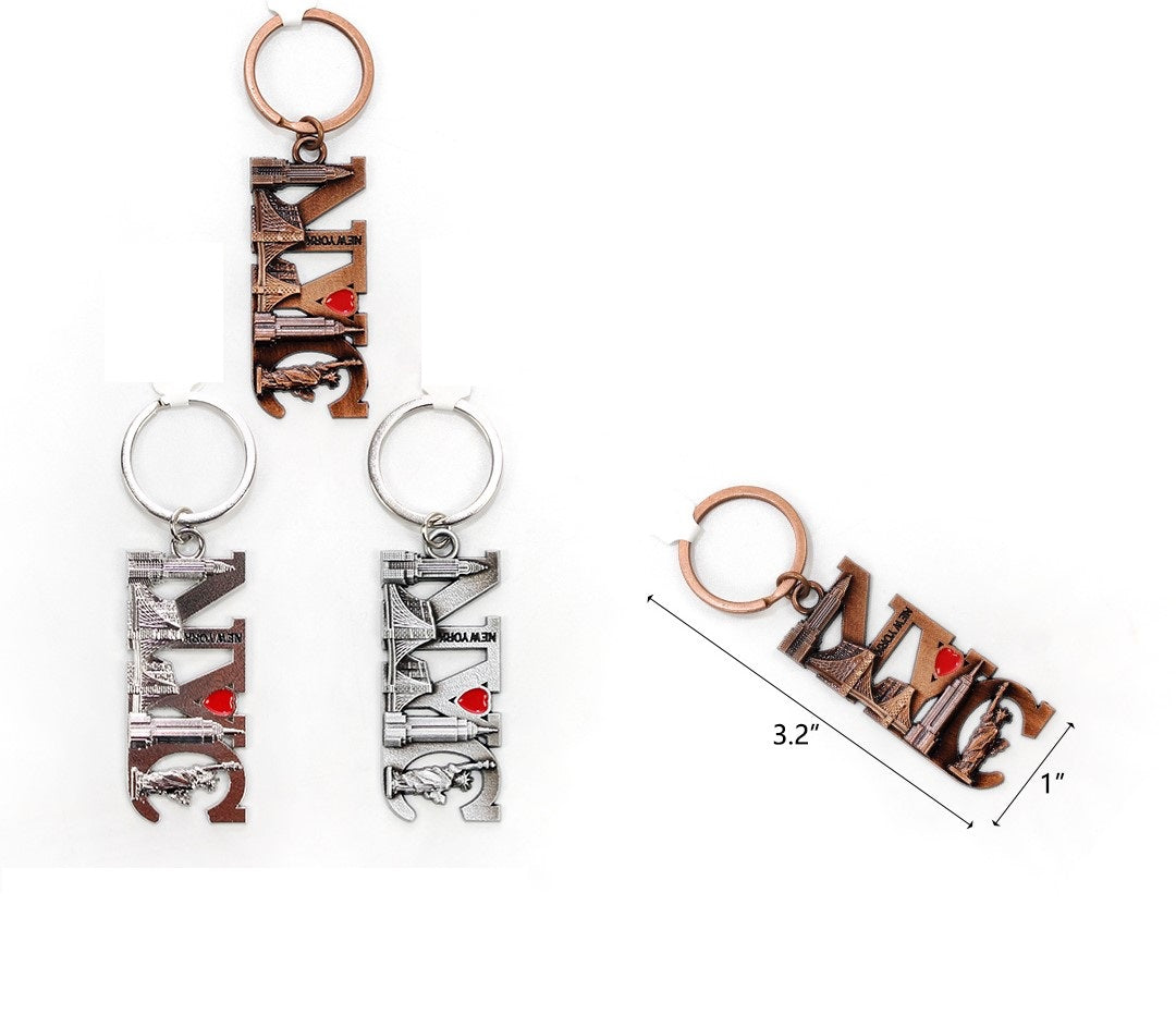 NYC attractions Keychain