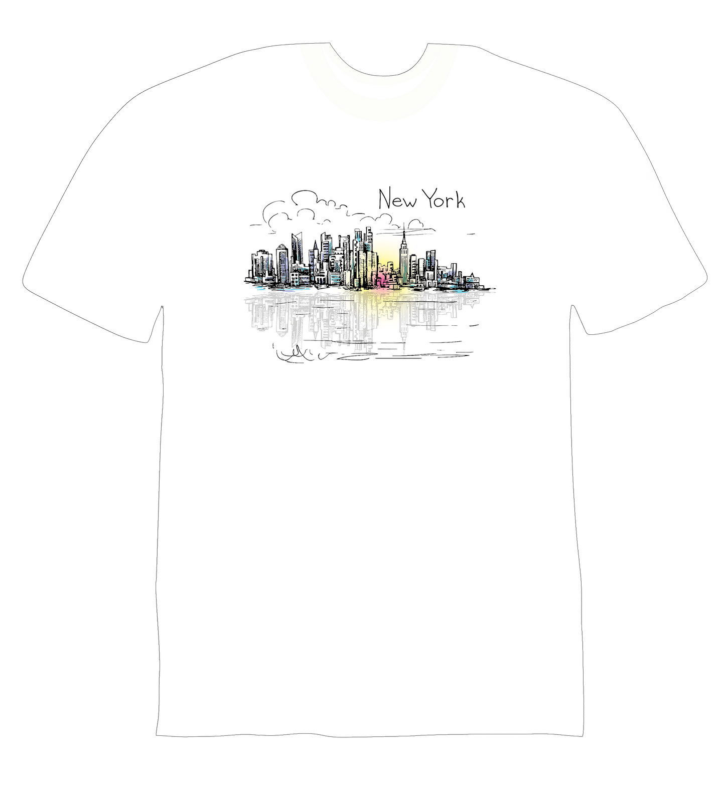 New York Skyline Graphic