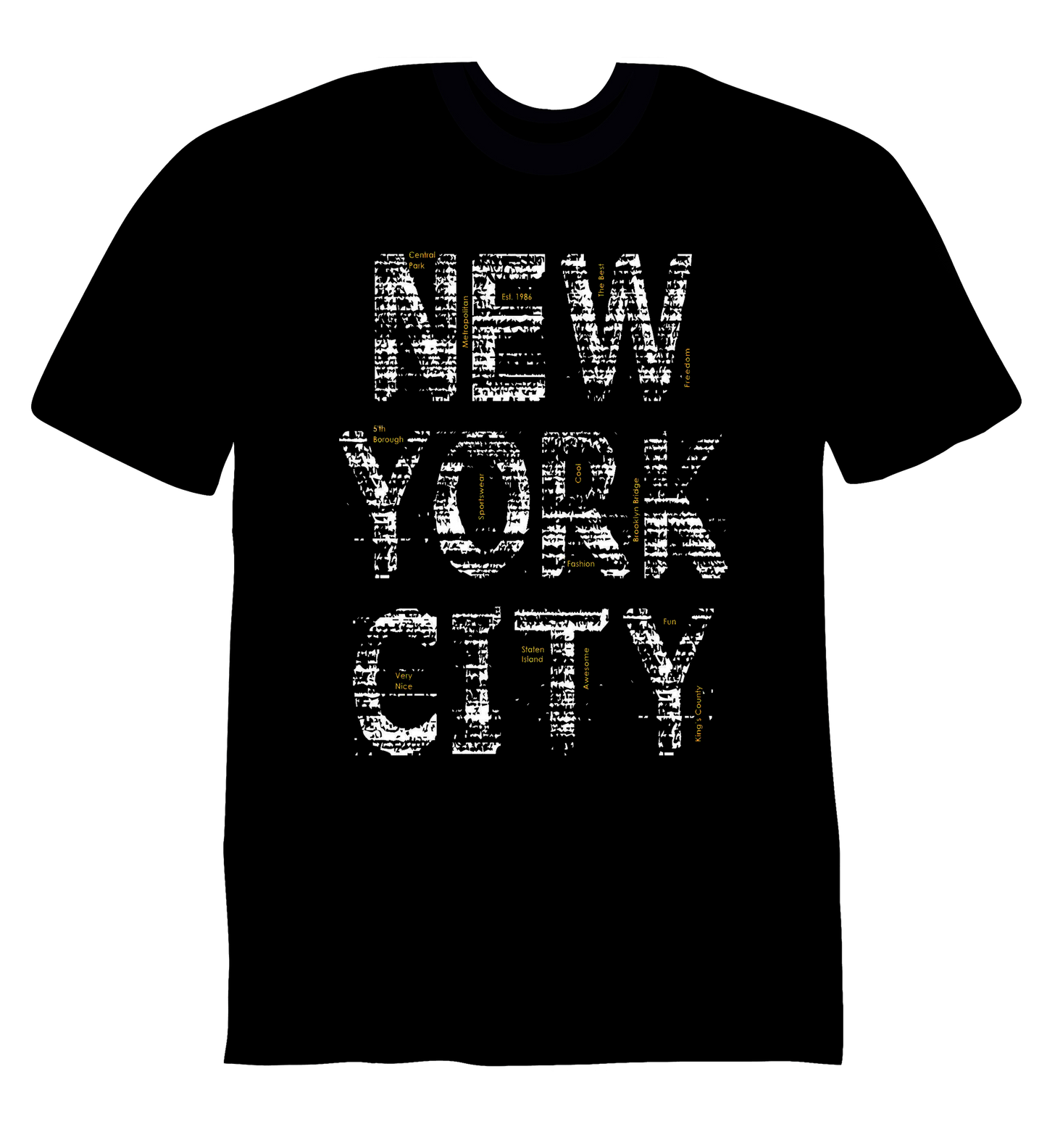 New York City T-Shirt ( Black )