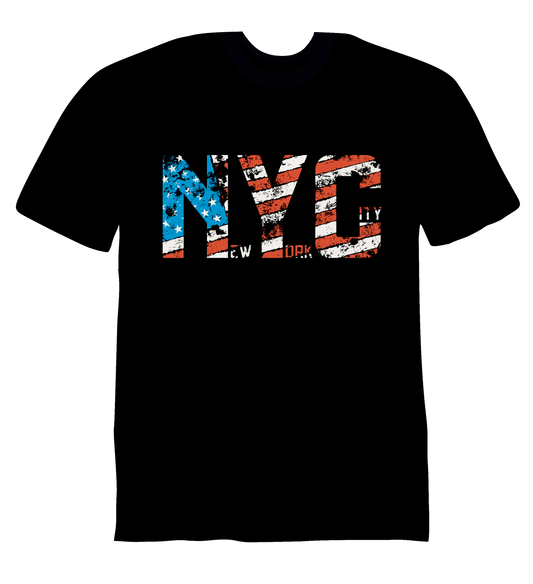 NYC American Flag (Black)